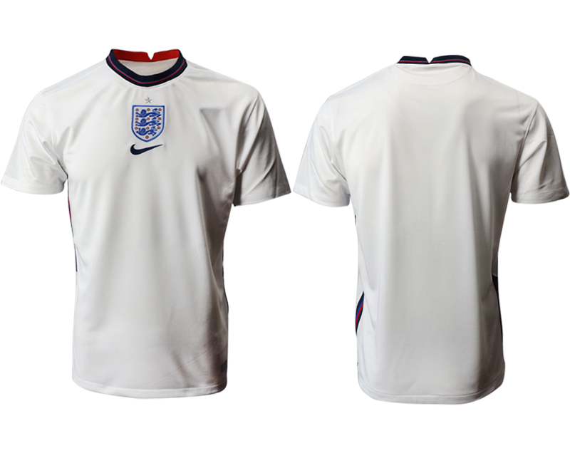Men 2021 European Cup England home aaa version white Soccer Jersey